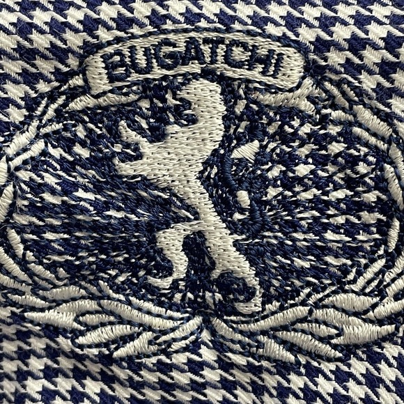 Bugatchi Mens Button Up Dress Shirt Size XL Shaped Fit Houndstooth Plaid - Picture 7 of 16